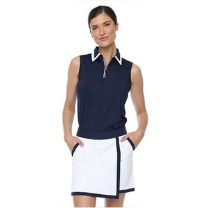 Belyn Key Woven Wrap Skort
